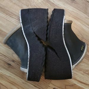 Rare Vintage 90s Rave Shoes Swear Black Sz 40 UK